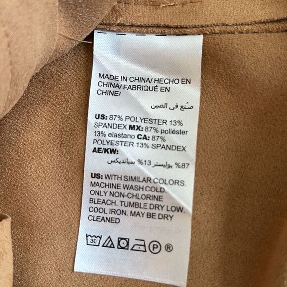 Faux-Suede Moto Jacket - Picture 6 of 6